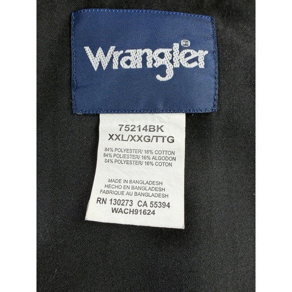 Wrangler Western Men's Long Sleeve Western Snap Dobby Stripe Shirt XXL - Picture 9 of 10